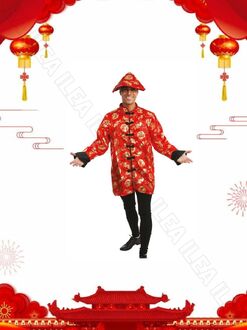 CHINOIS ROUGE/OR HOMME